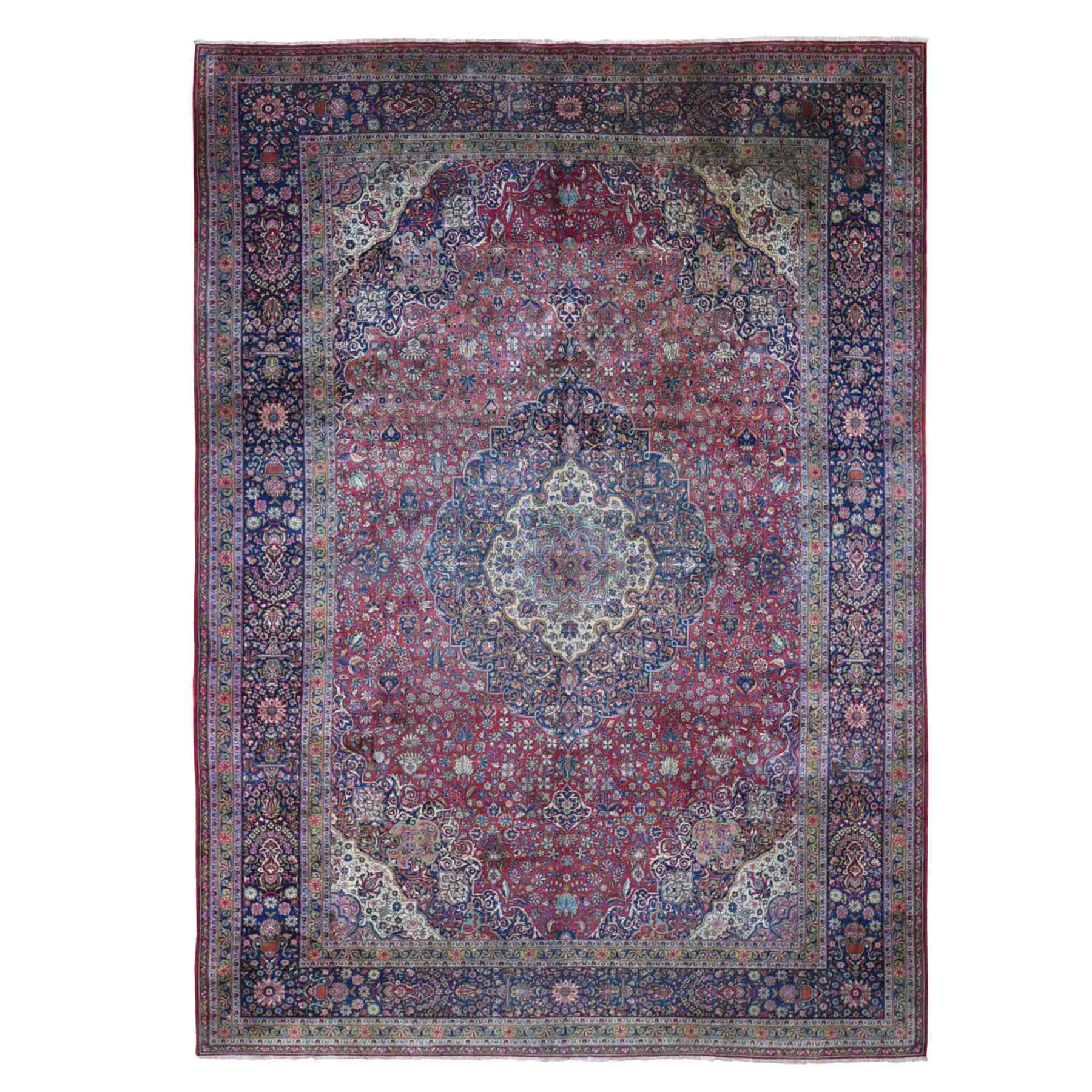 Traditional Wool Hand-Knotted Area Rug 8'7